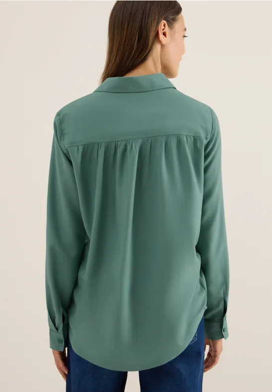 Chemisier en couleur unie jewel green