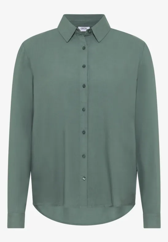 Chemisier en couleur unie jewel green
