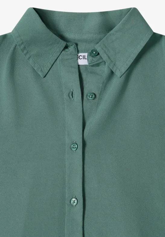 Chemisier en couleur unie jewel green