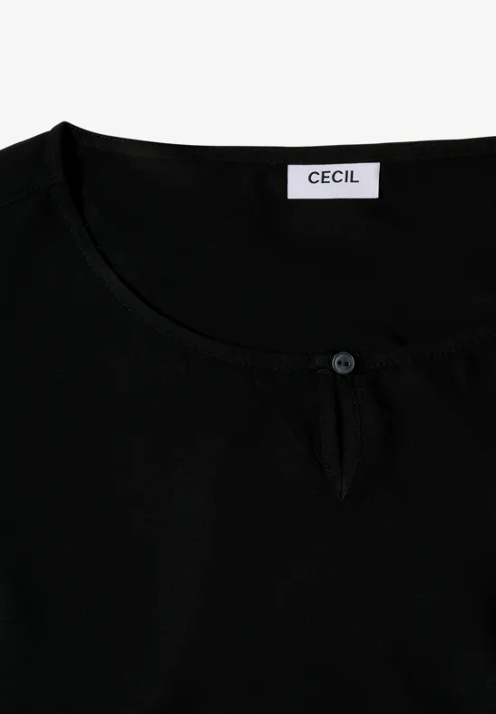 Blouse en couleur unie Black