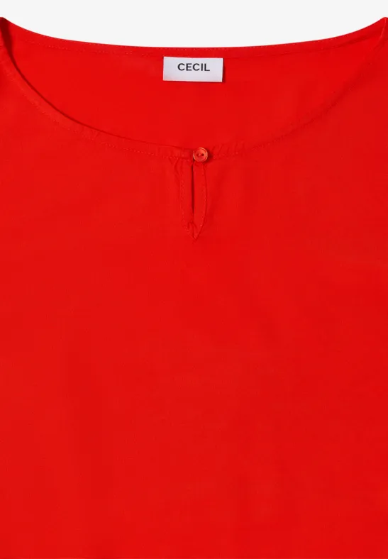 Bluse in Unifarbe pumpkin orange