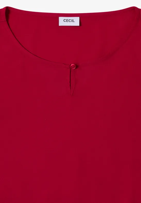 Bluse in Unifarbe beaujolais red