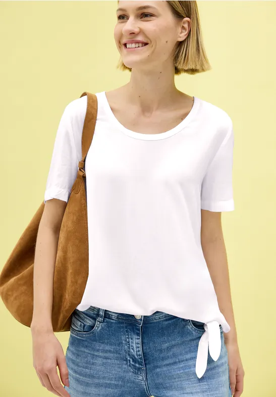 Blouse met knoopdetail White