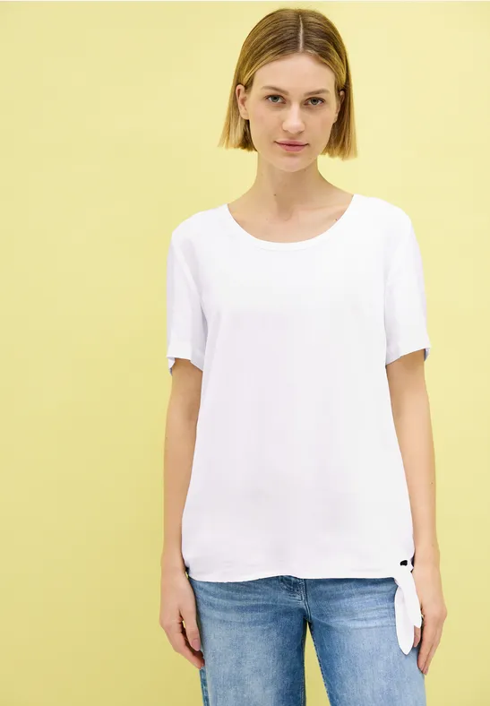Blouse met knoopdetail White