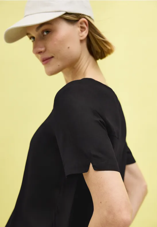 Blouse avec détail de nœuds Black