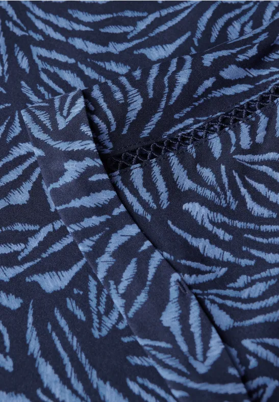 Bluzka z minimalistycznym nadrukiem urban navy blue
