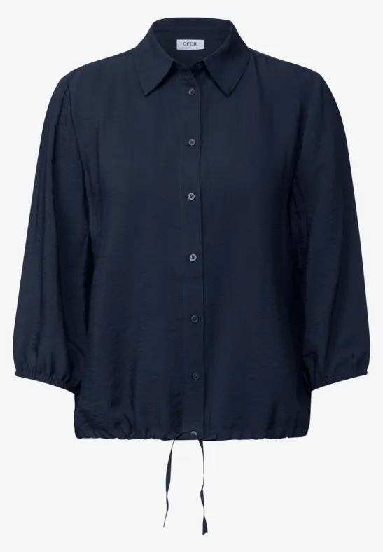 Hemdbluse mit Struktur urban navy blue