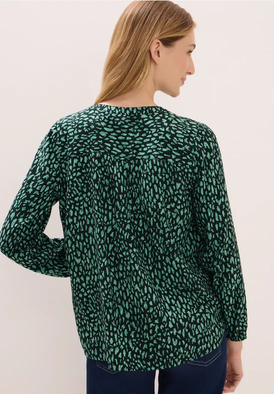 Tunique à motifs ink green