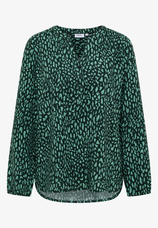 Tunique à motifs ink green