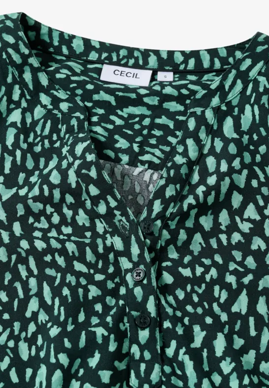 Tunique à motifs ink green