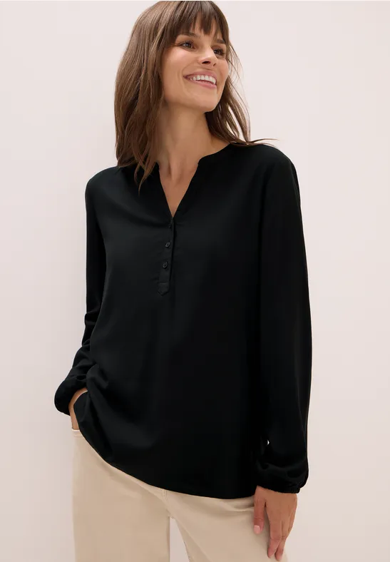 Tunika in Unifarbe Black