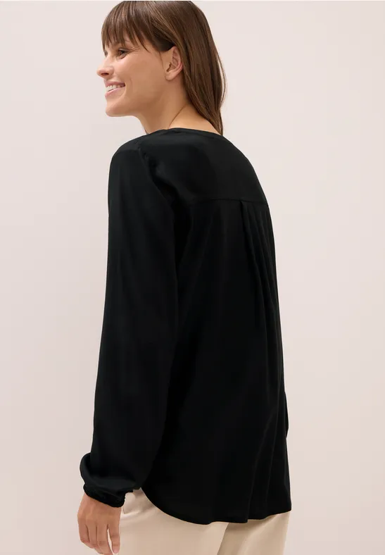 Tunika in Unifarbe Black