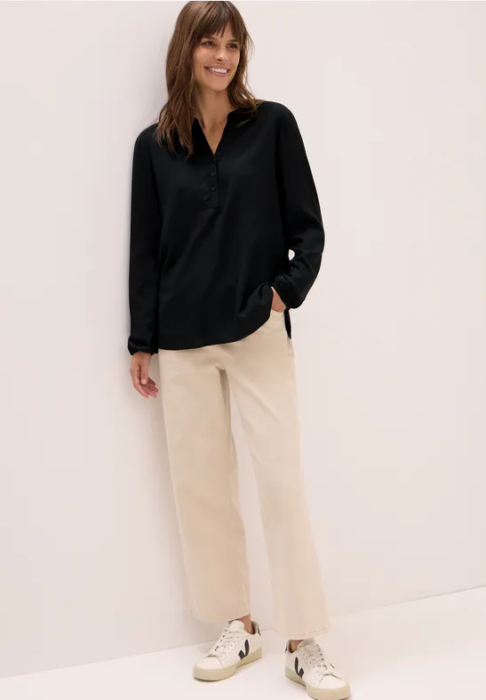 Tunika in Unifarbe Black