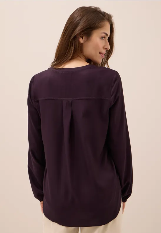 Tunika in Unifarbe eggplant red