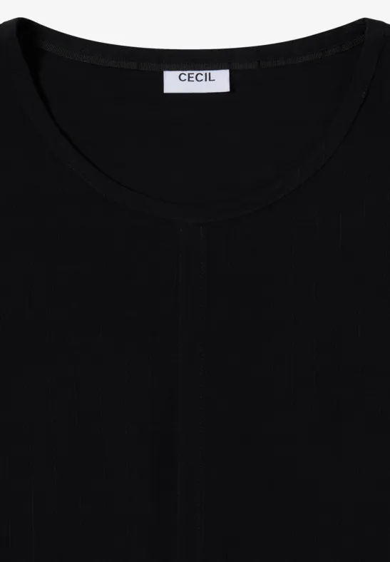 Bluse mit Tunnelzug Black