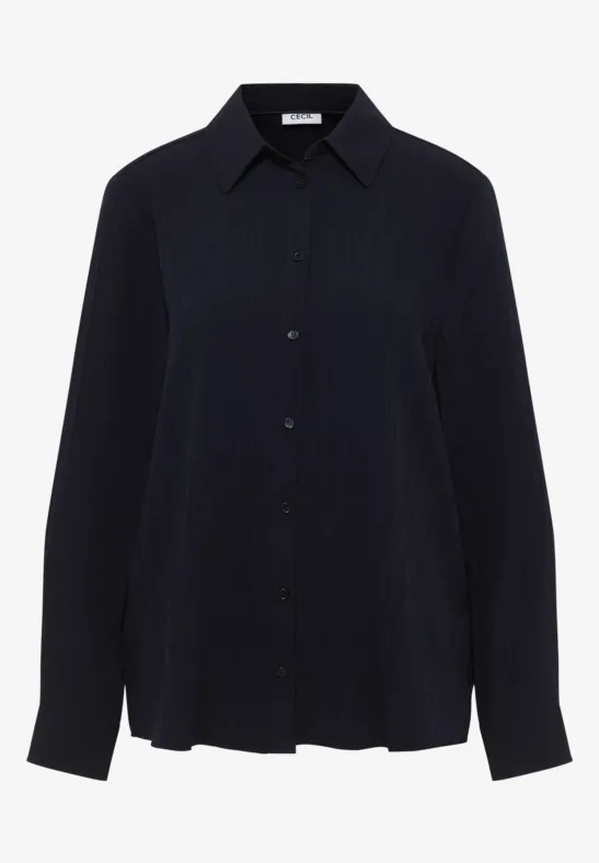 Hemdbluse mit Struktur urban dark blue