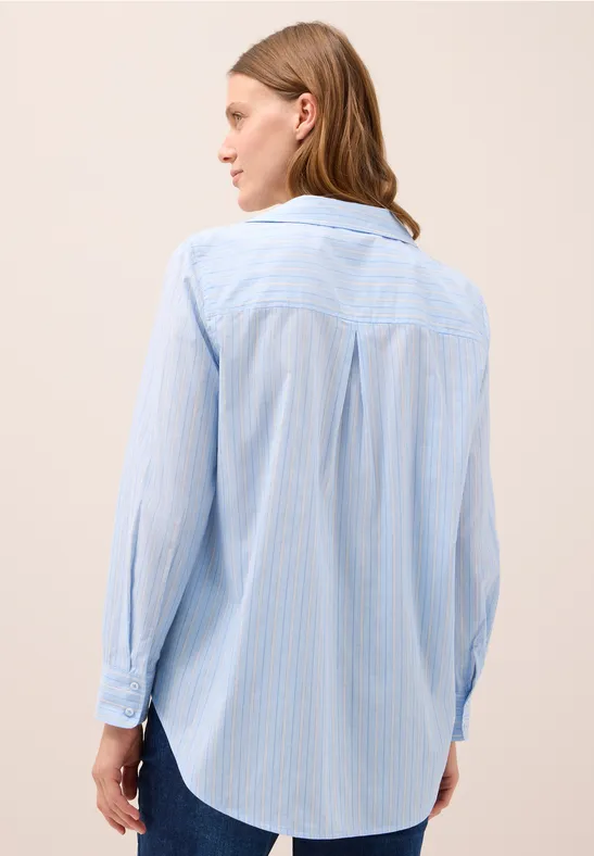 Gestreifte Hemdbluse light sky blue
