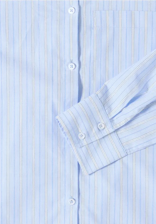 Gestreifte Hemdbluse light sky blue