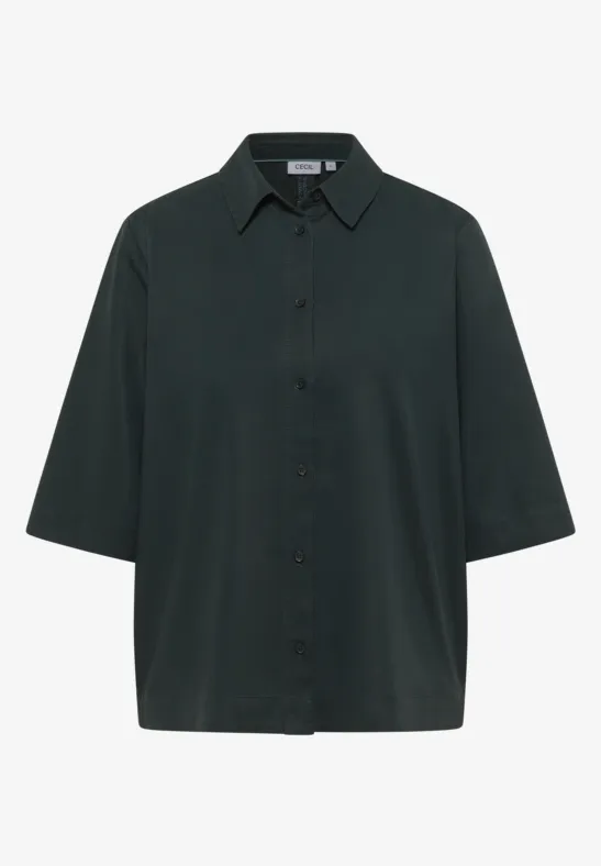 Chemisier en lyocell ink green