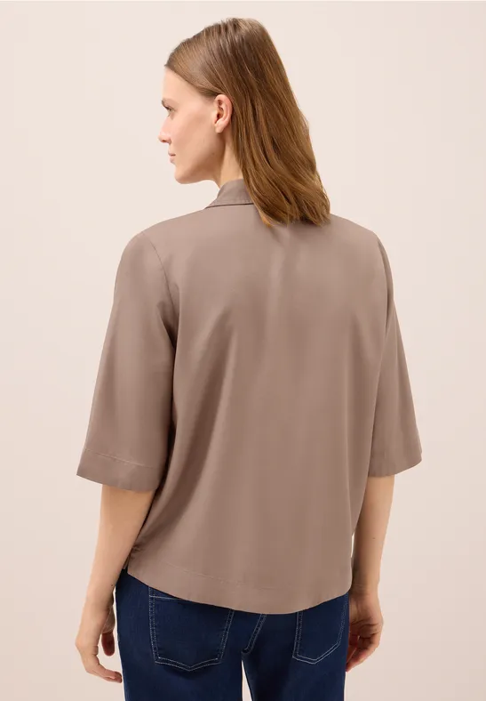 Chemisier en lyocell natural taupe