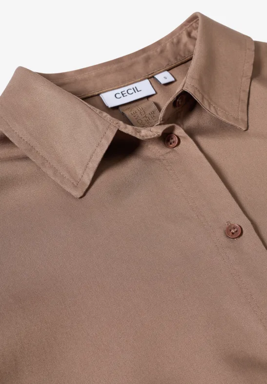 Chemisier en lyocell natural taupe
