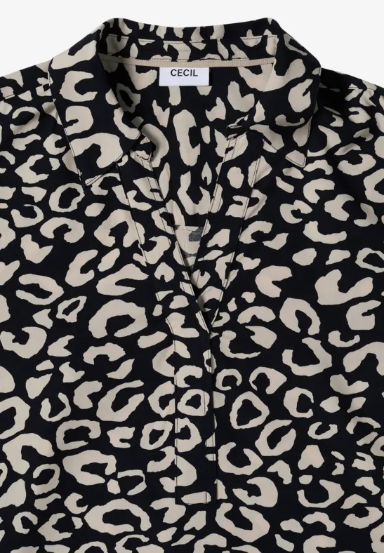 Gemusterte Bluse urban dark blue