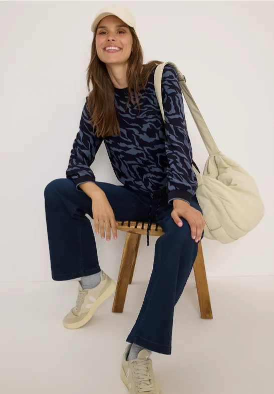Blouse avec cordon de serrage urban dark blue