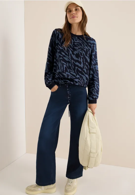 Blouse avec cordon de serrage urban dark blue
