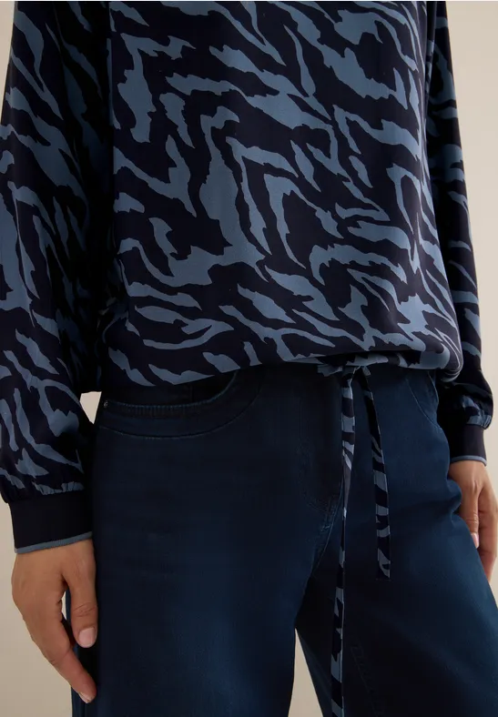 Blouse avec cordon de serrage urban dark blue