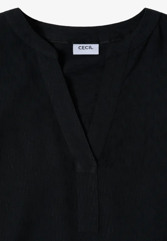Bluse in Unifarbe Black
