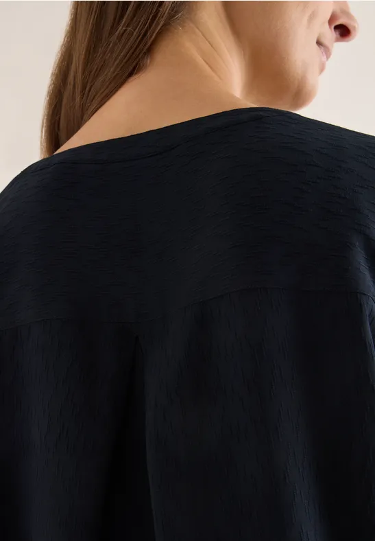 Bluse in Unifarbe Black