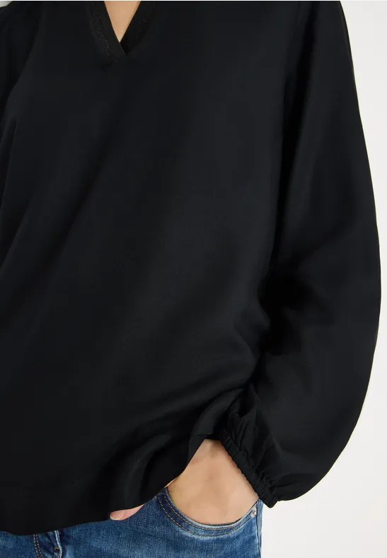 Tuniek in effen kleur Black