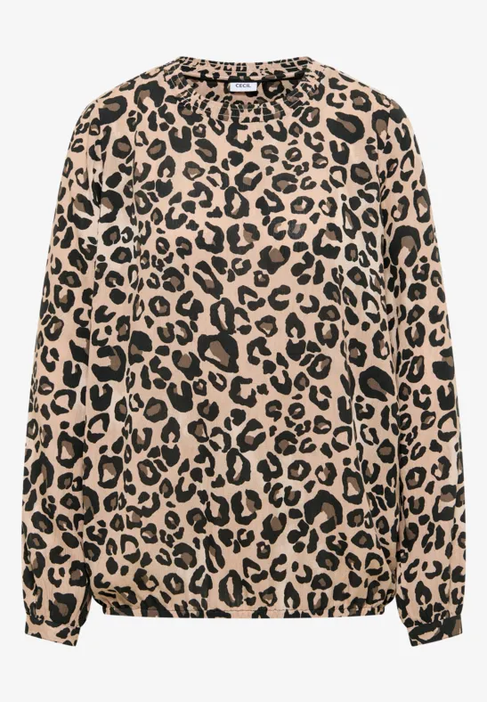 Blouse à manches longues Leo urban taupe