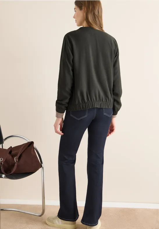 Blouson in Unifarbe raw khaki