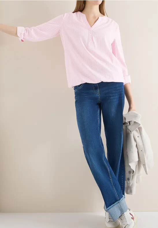 Blouse à rayures light blush rose