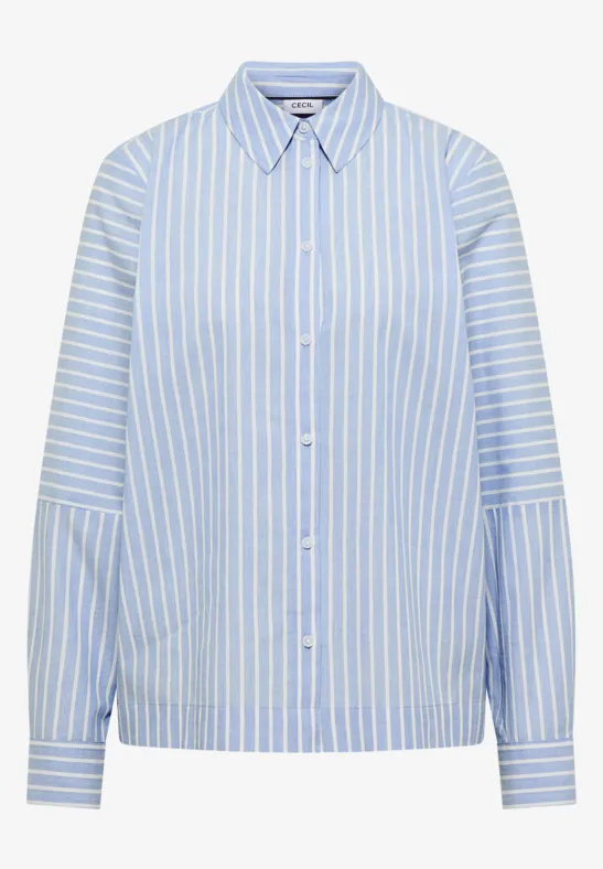 Gestreifte Hemdbluse blouse blue