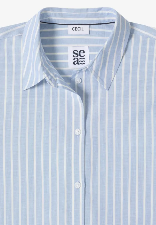 Gestreifte Hemdbluse blouse blue