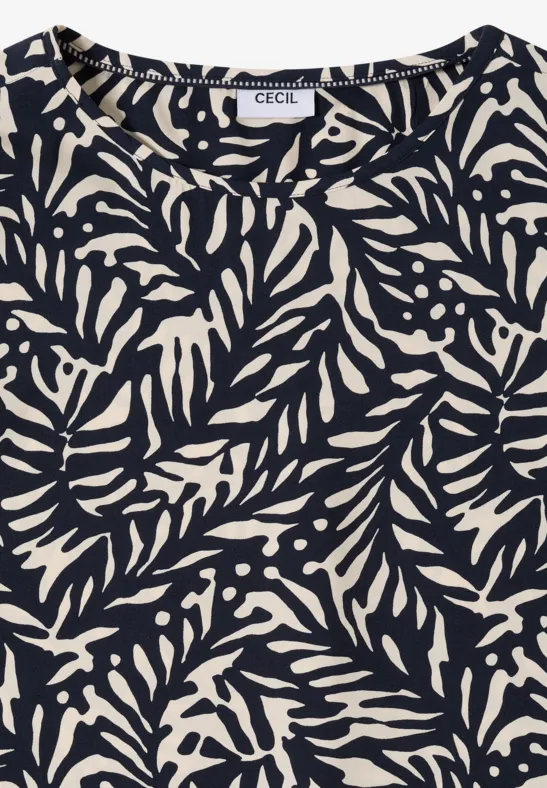 Bluse mit Knoten universal blue