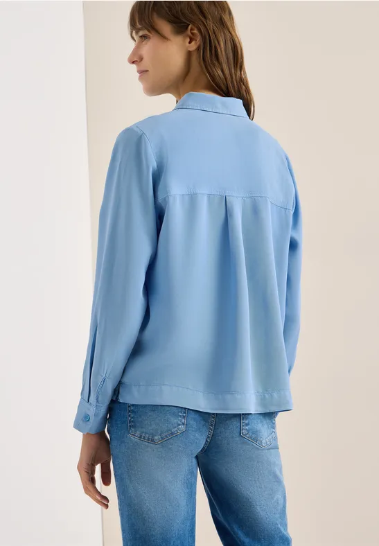 Colored Denim Bluse cloud blue