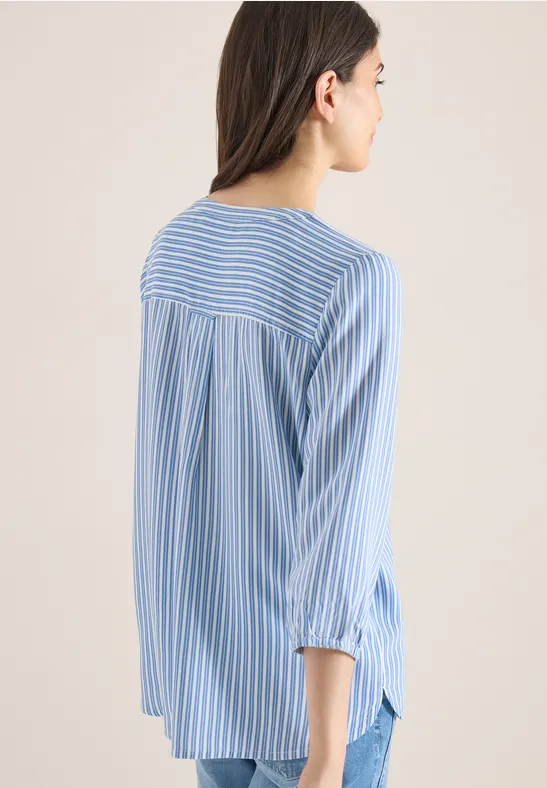 3/4-Arm Bluse mit Streifenmuster blouse blue