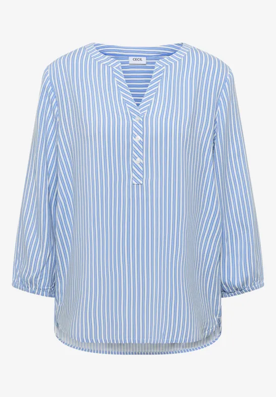 3/4-Arm Bluse mit Streifenmuster blouse blue