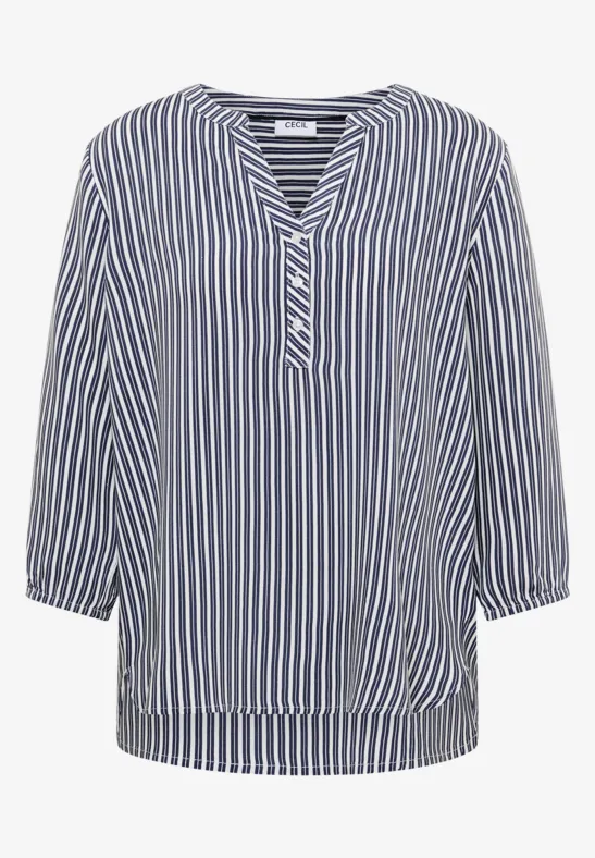 3/4-Arm Bluse mit Streifenmuster universal blue