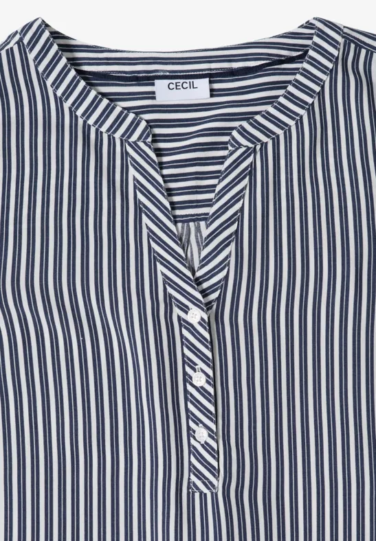 3/4-Arm Bluse mit Streifenmuster universal blue