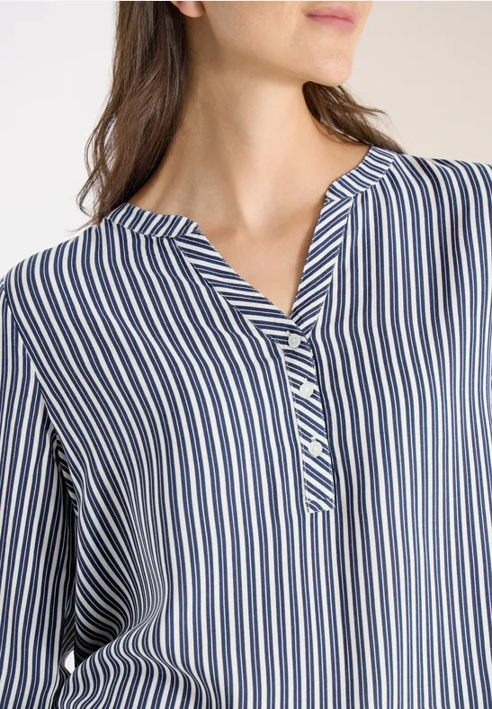 3/4-Arm Bluse mit Streifenmuster universal blue