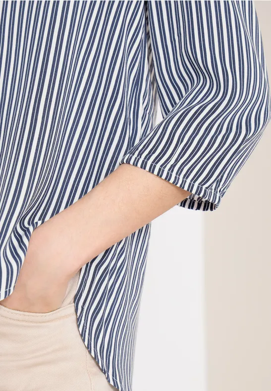 3/4-Arm Bluse mit Streifenmuster universal blue