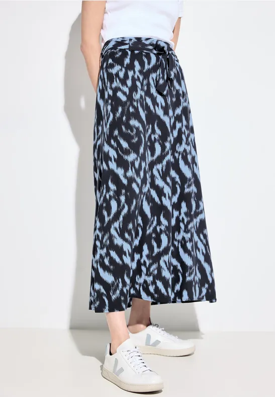 Viskose Print Rock universal blue