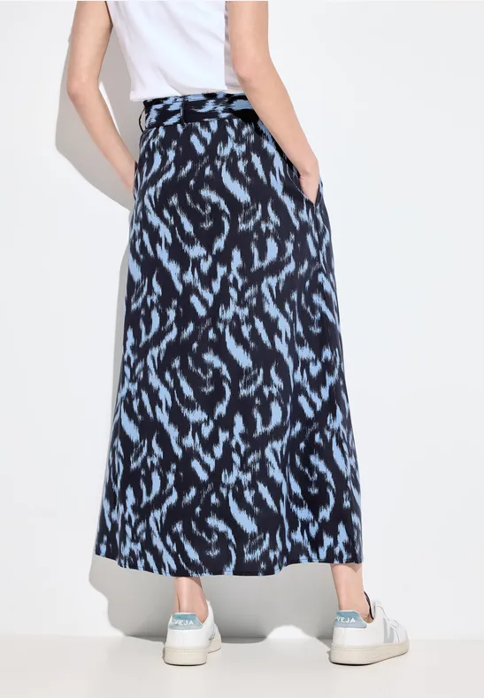 Viskose Print Rock universal blue