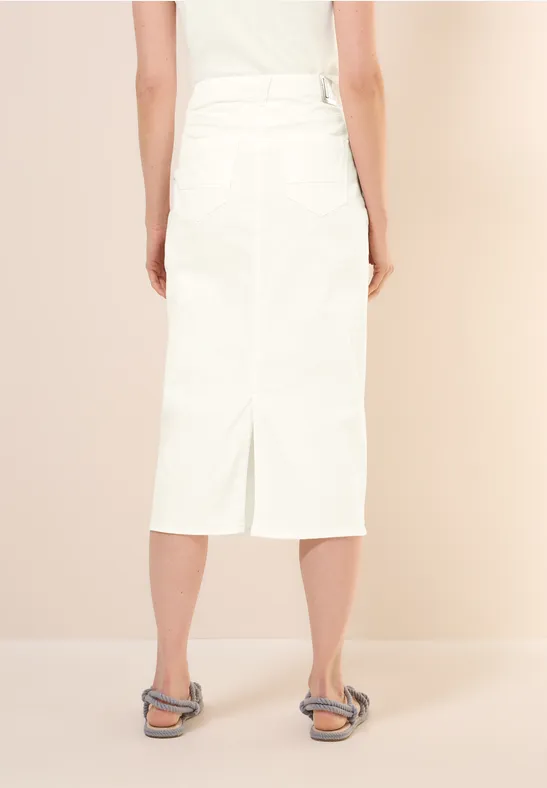Midi Jeansrock vanilla white