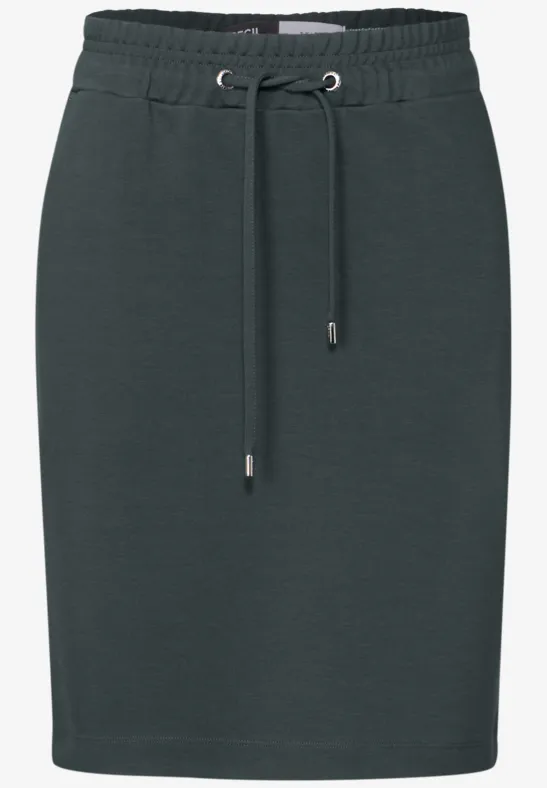 Jupe légère en jersey slate khaki