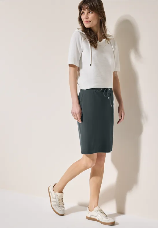 Jupe légère en jersey slate khaki